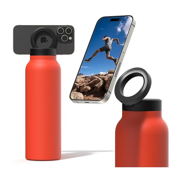 Ringo 32 oz Insulated Water Bottle Orange - Magnetic Phone Mount