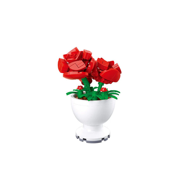 Sluban Flowers Rose Building Block Set - Buildable Floral Design