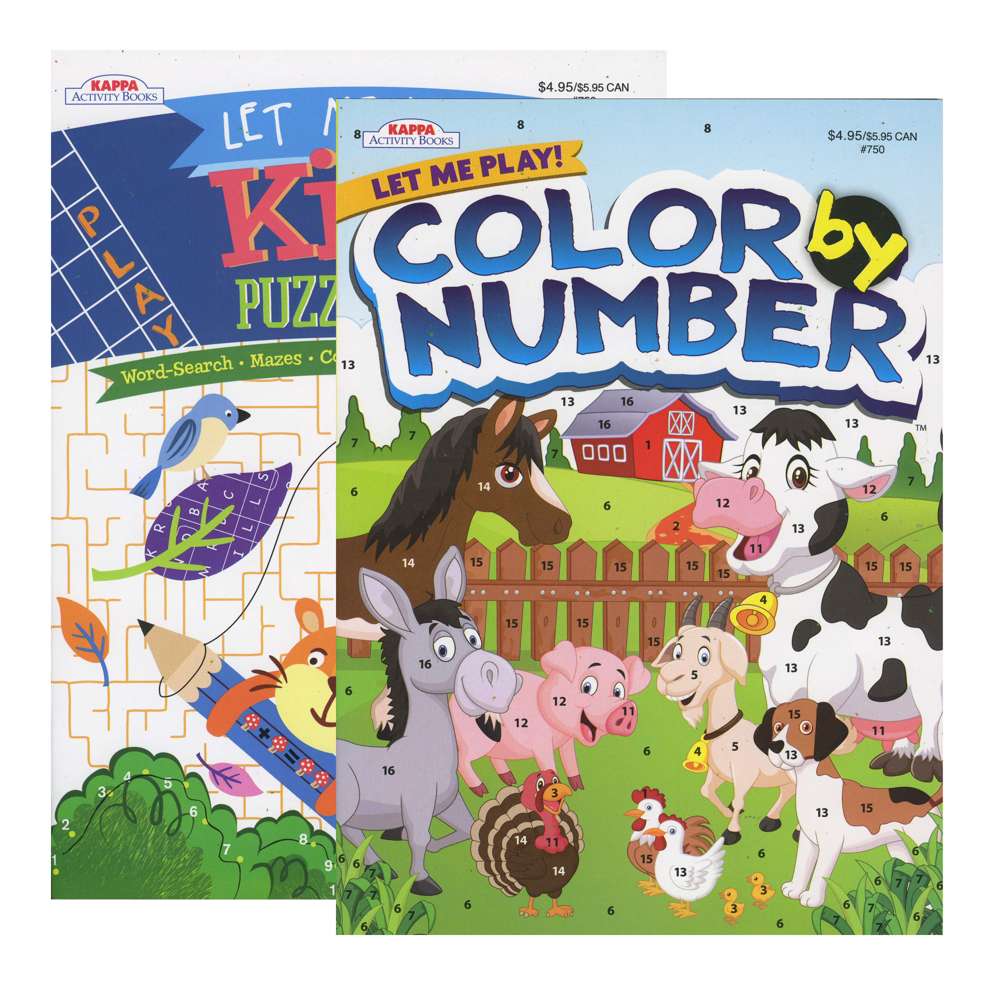 Bazic Kappa Let Me Play Coloring & Activity Book