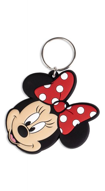 Pyramid: Minnie Mouse (Head) - Rubber Keychains