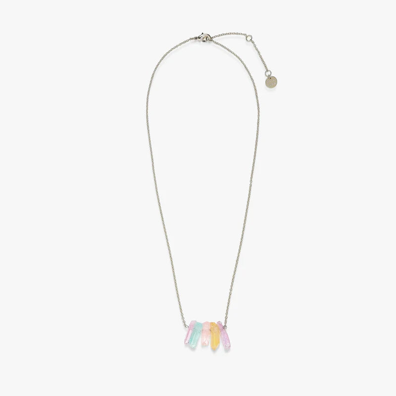 Pura Vida - Necklace Rainbow Crystal Silver OS