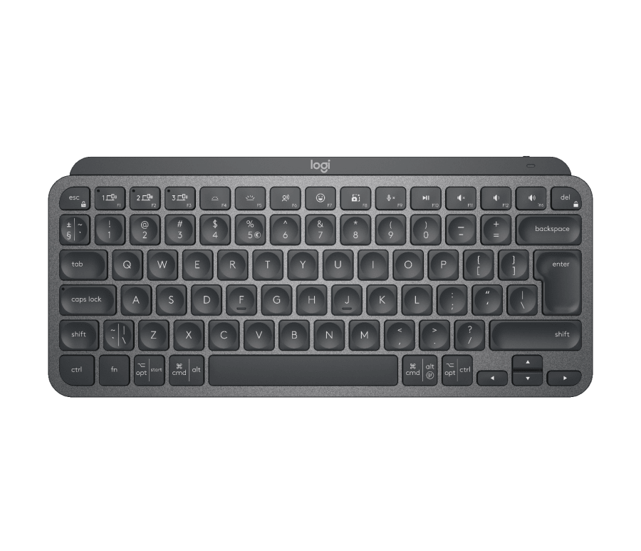 Logitech: MX Keys Minimalist Wireless Keyboard - Graphite