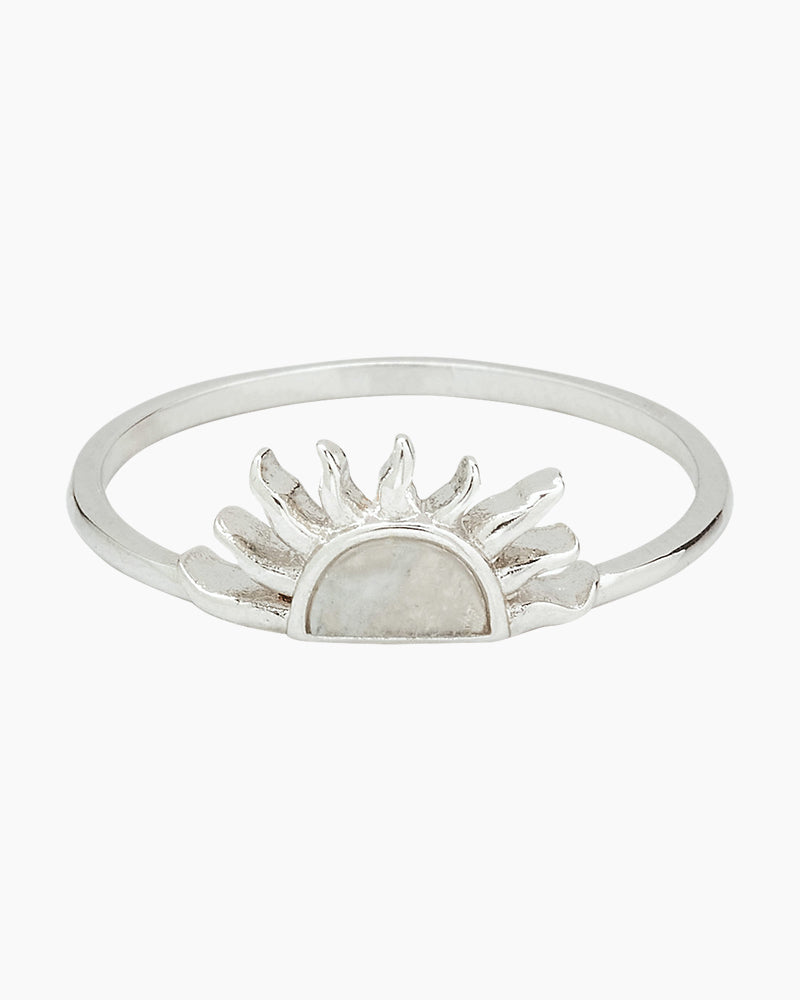 Pura Vida - Ring Half Sun Silver 9