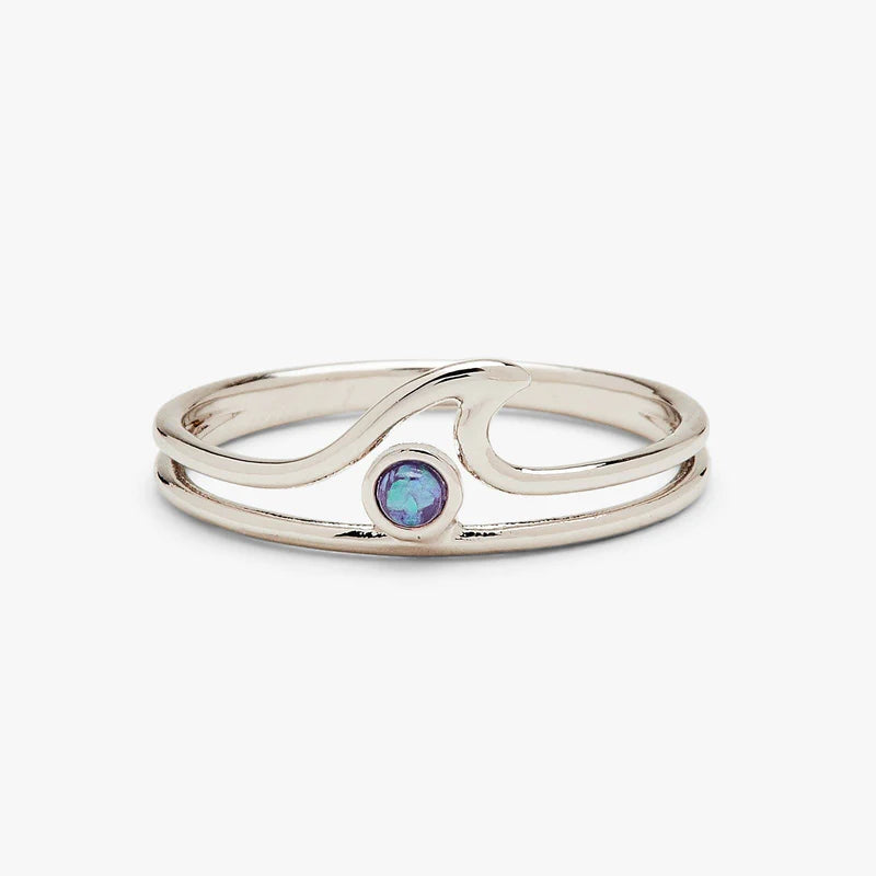 Pura Vida - Ring Opal Wave Silver 7