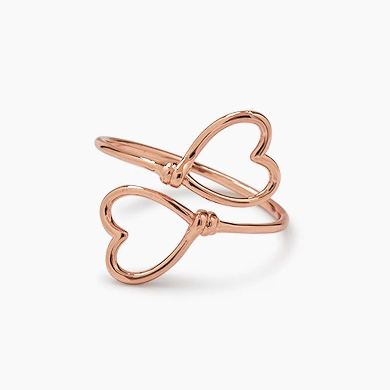 Pura Vida - Ring Heart Wire Wrap Rose Gold 9