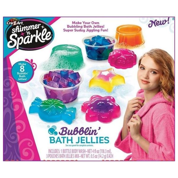 Crazart Shimmer N Sparkle Scented Bubblin Bath Jellies