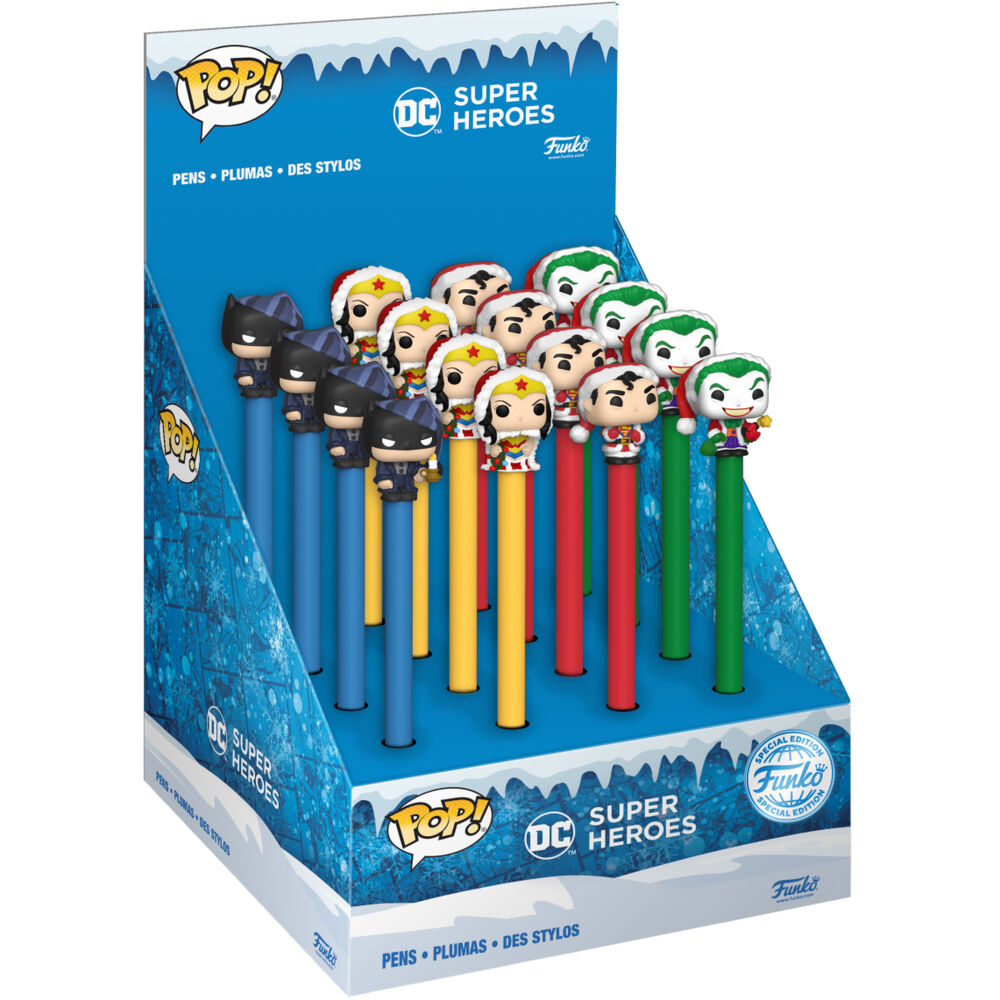 Funko - Pen Topper Heroes DC Holiday