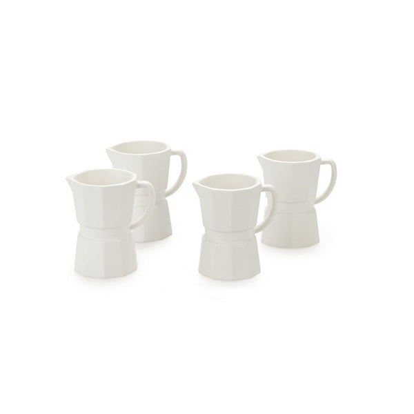 Balvi Espresso Cup Set Moka X4 White Ceramic