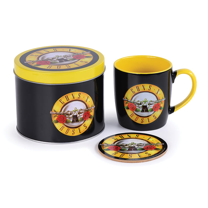 Pyramid: Guns N' Roses (Bullet Logo) - Mug & Coaster In Tin