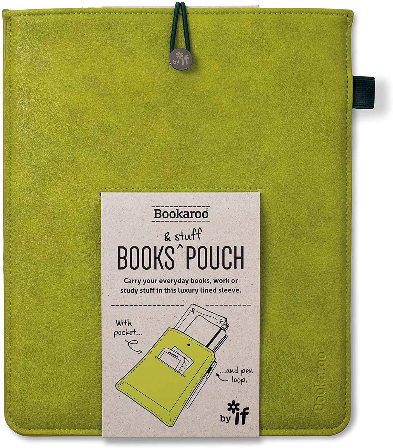 IF Company: Bookaroo Books & Stuff Pouch - Chartreuse
