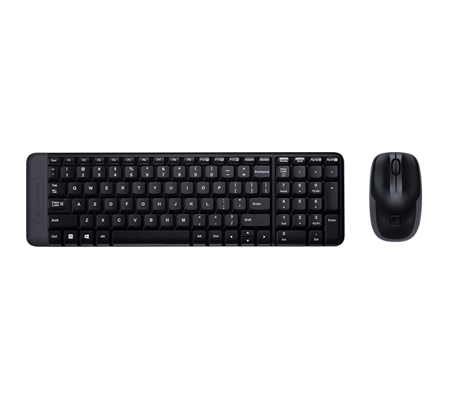 Logitech MK220 Wireless Keyboard and Mouse Combo - Black