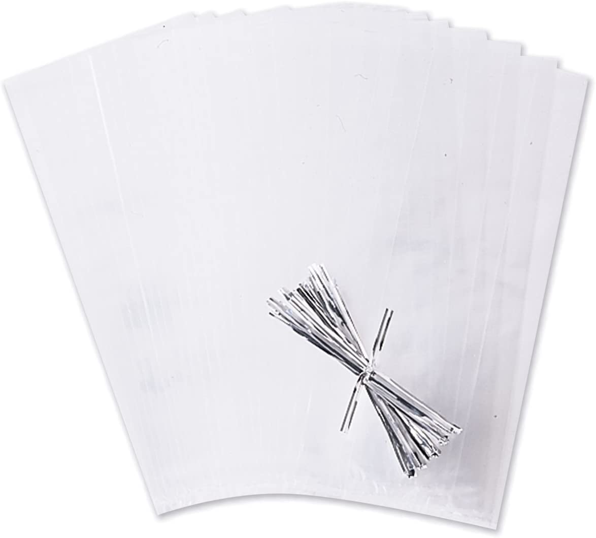 Wilton: Clear Party Bags with Ties, 25 pcs