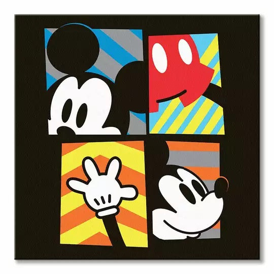 Pyramid: Mickey Mouse (Framed) - Canvas Prints