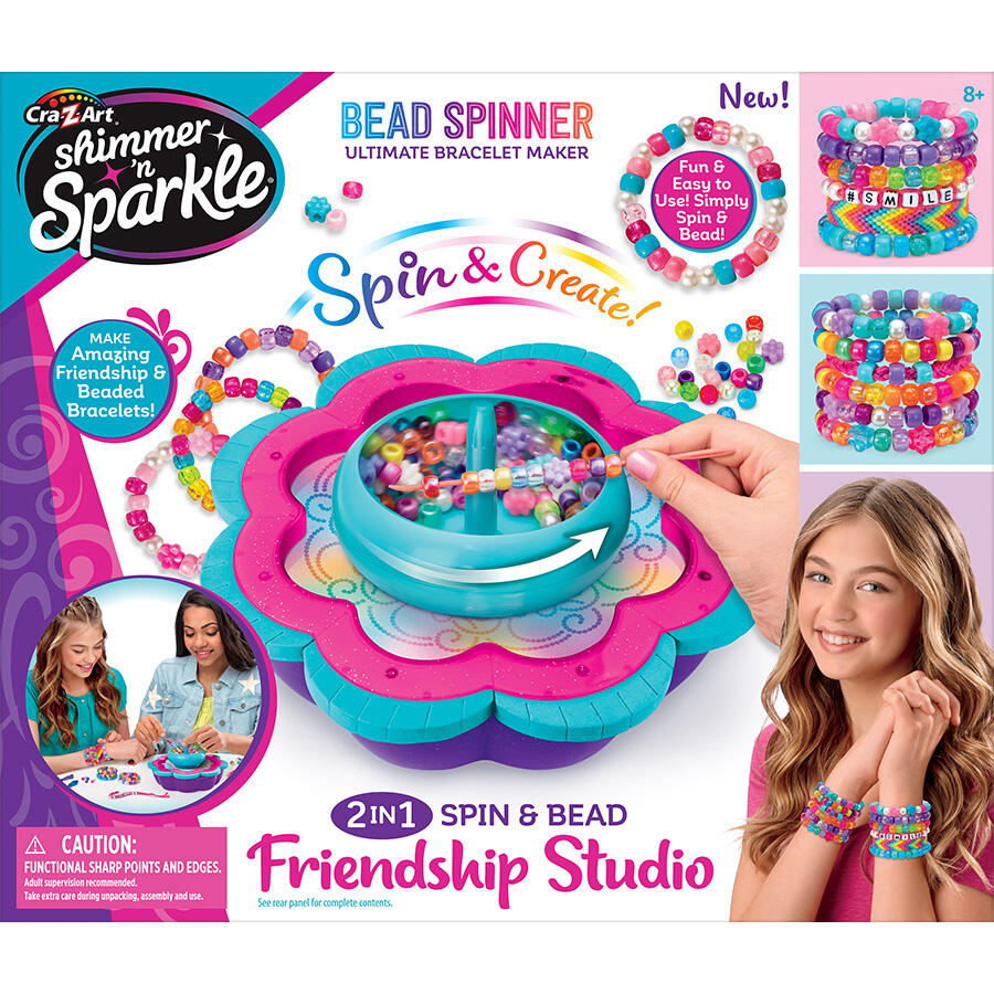 Shimmer N Sparkle 2-N-1 Spin & Bead Friendship Studio