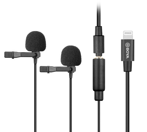 Boya Digital Dual Lavalier Microphone For IOS Devices