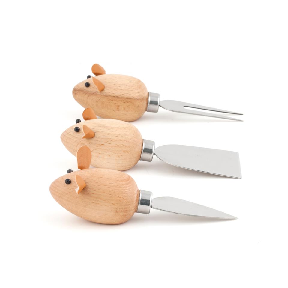 Kikkerland Cheese Knives Mice