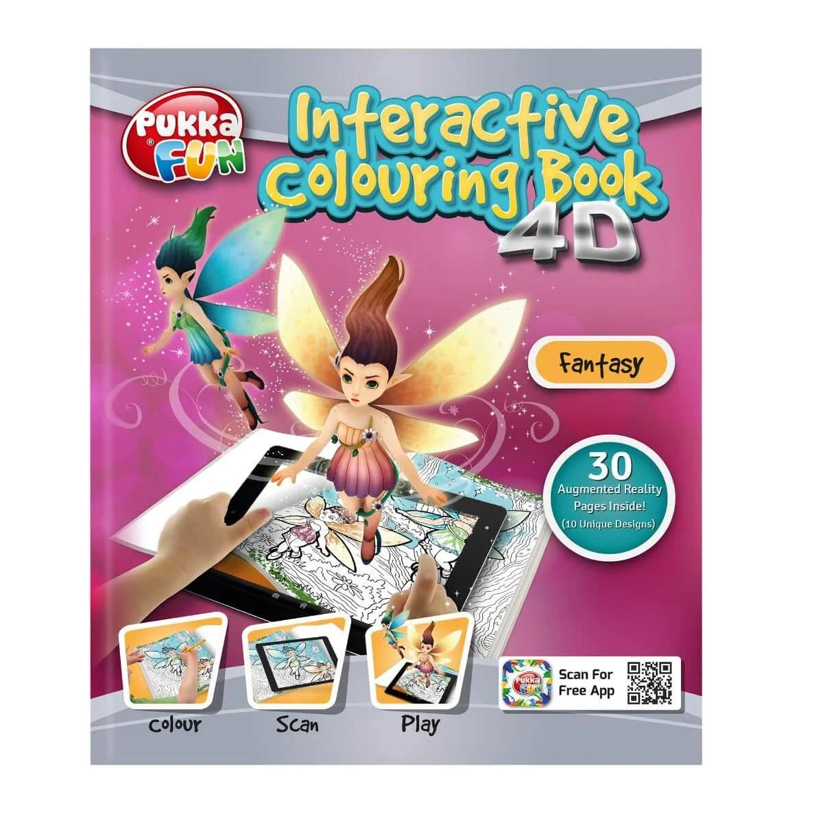 Pukka Interactive Colouring Book Fantacy