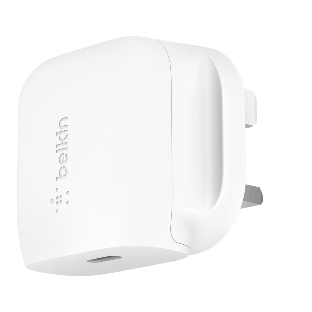 Belkin BOOST CHARGE 20W USB-C PD Wall Charger UK Plug White