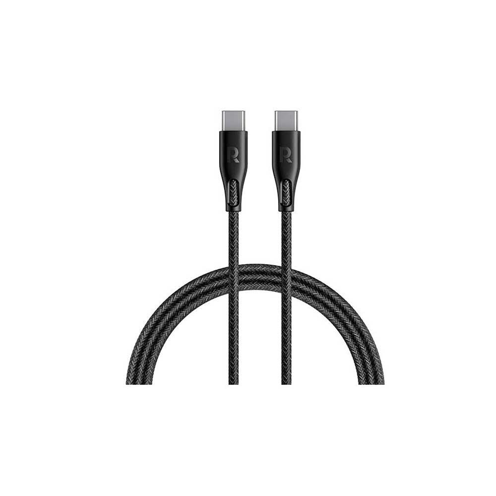 RAVPower 60W  Type-C to C Cable 1.2m Nylon Braid Cable Black