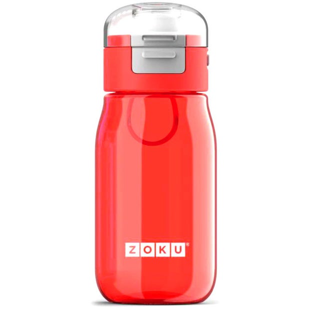 Zoku Bottle Flip Gulp Red 475ml Travel Mug/Bottle