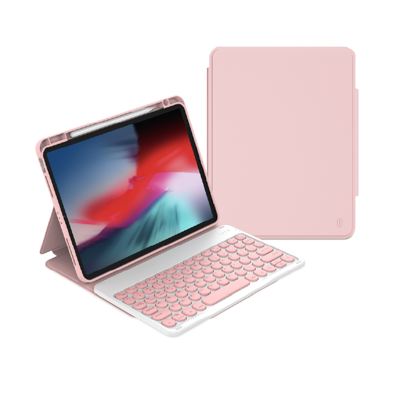 Wiwu Keyboard Case for 10.2 and 10.5 Inch Tablets Typing Cover - Pink
