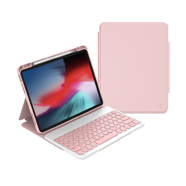 Wiwu Keyboard Case for 10.2 and 10.5 Inch Tablets Typing Cover - Pink