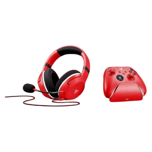 مجموعة Razer Essential Duo لجهاز Xbox باللون الأحمر - مجموعة ملحقات الألعاب