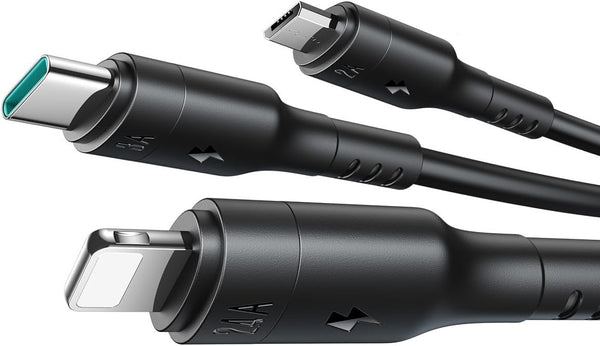 Joyroom OmniGo Series 3-in-1 USB-C Charging Cable USB-C/Lightning/Micro - Black
