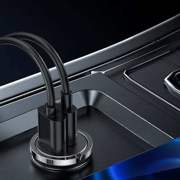 شاحن سيارة سريع من جوي رووم C-A35 بمنفذي USB-A و USB-C - 45 واط