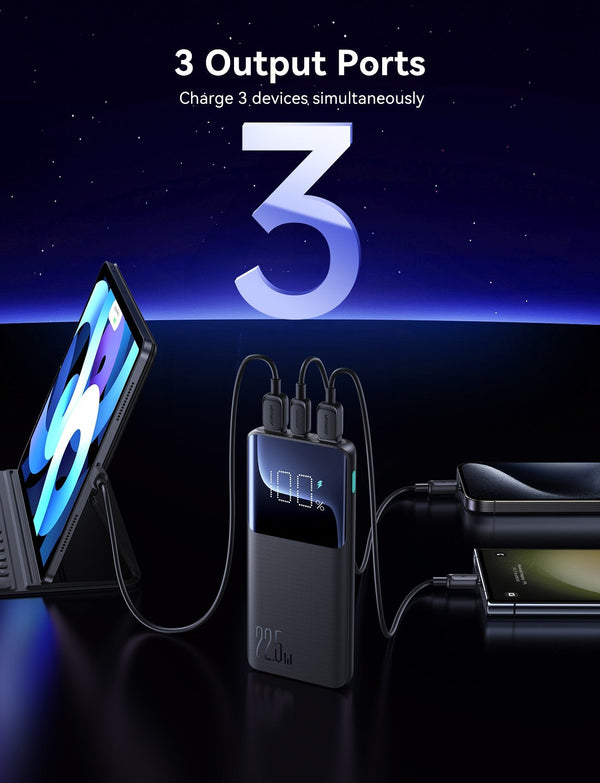 Joyrom JR-QP191 22.5W Power Bank 10000mAh-Black - Black