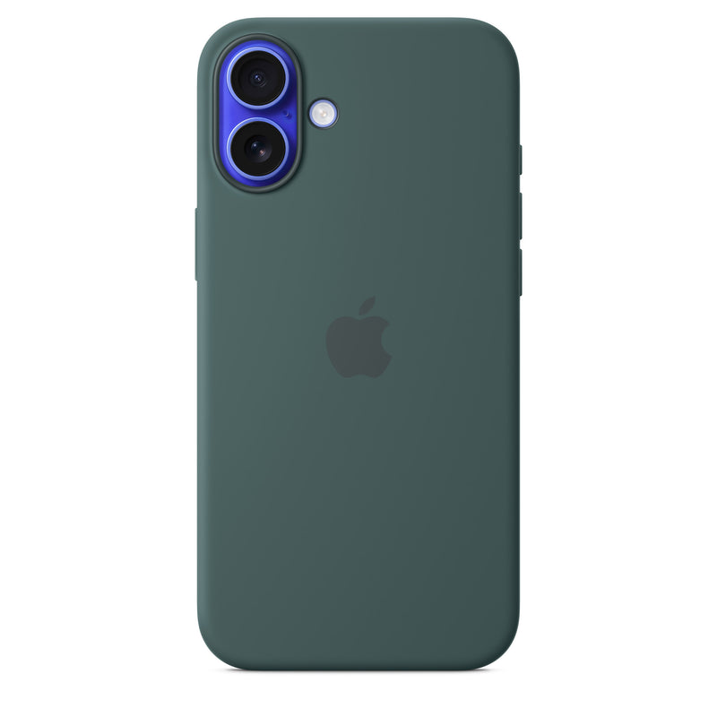 iPhone 16 Plus Silicone Case with MagSafe - Lake Green