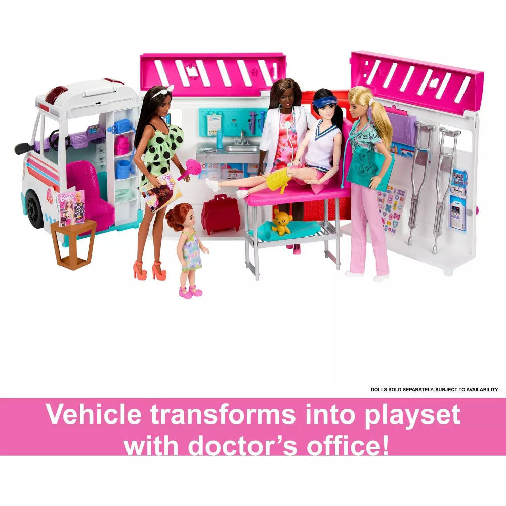 Barbie Transforming Ambulance And Clinic Playset