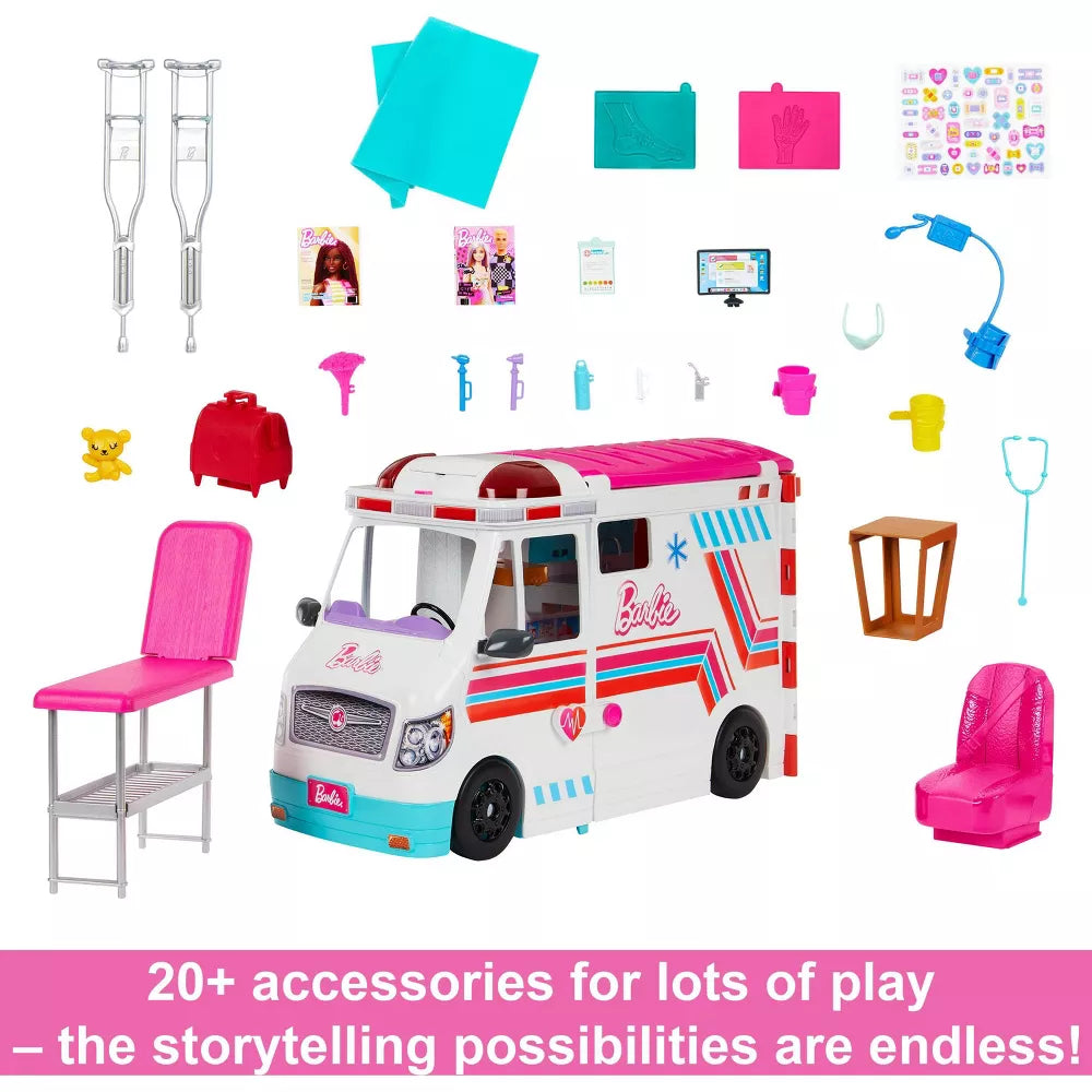 Barbie Transforming Ambulance And Clinic Playset