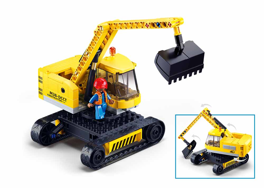 Sluban Town E6 Small Excavator 152 Pcs