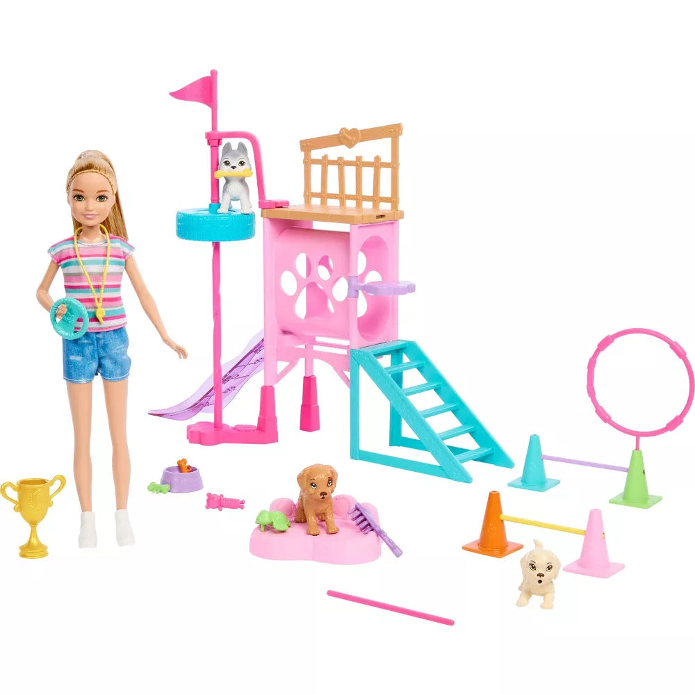 Barbie And Stacie To The Rescue Puppy Playground Playset