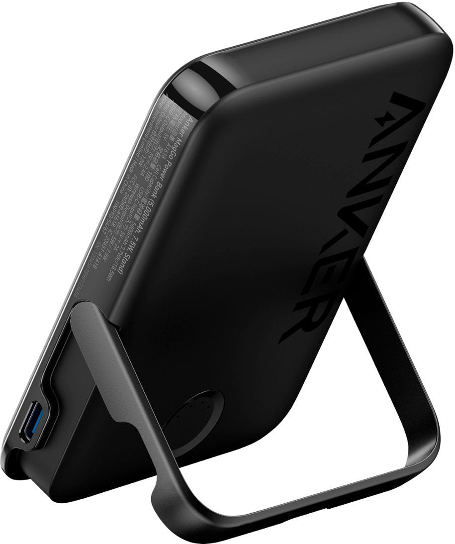 Anker 322 MagGo Magnetic Power Bank 5K Black with Stand