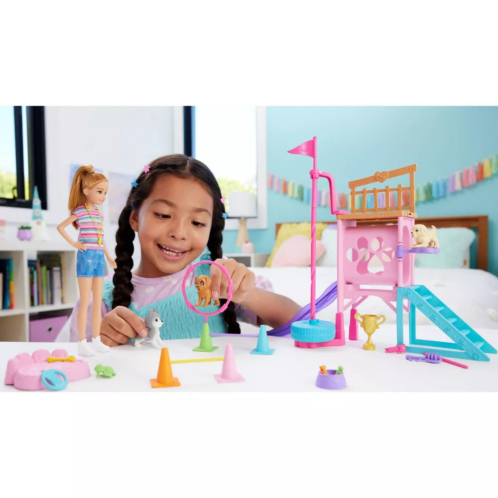 Barbie And Stacie To The Rescue Puppy Playground Playset