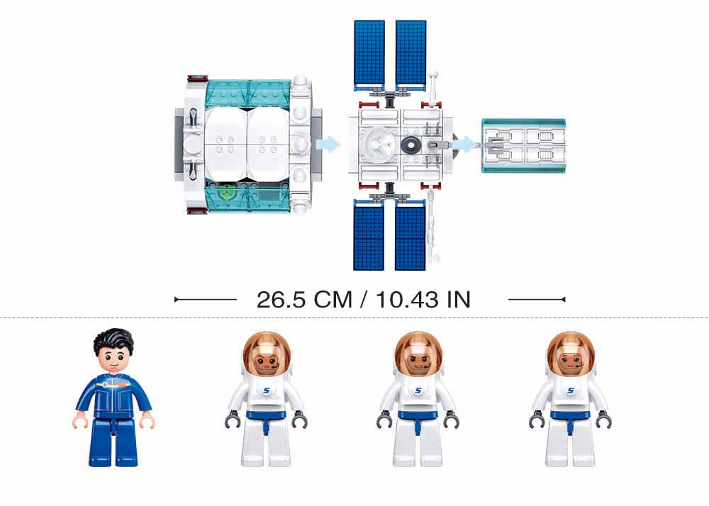 Sluban Space Dream Space Station Core Module 502 Pcs