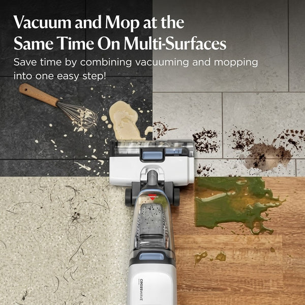 Bissell 340W CrossWave Edge 3-in-1 Multi Surface Corded Vacuum Cleaner for Wet and Dry Surface Multicolor 4088K