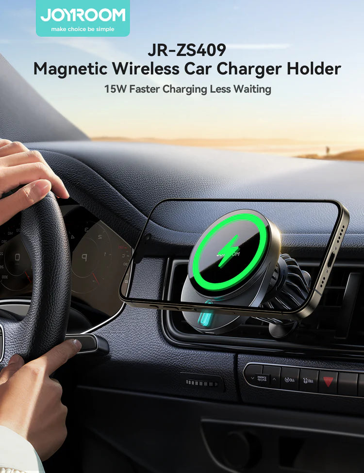 Joyroom JR-ZS409 Magnetic Wireless Car Charger Holder Vent