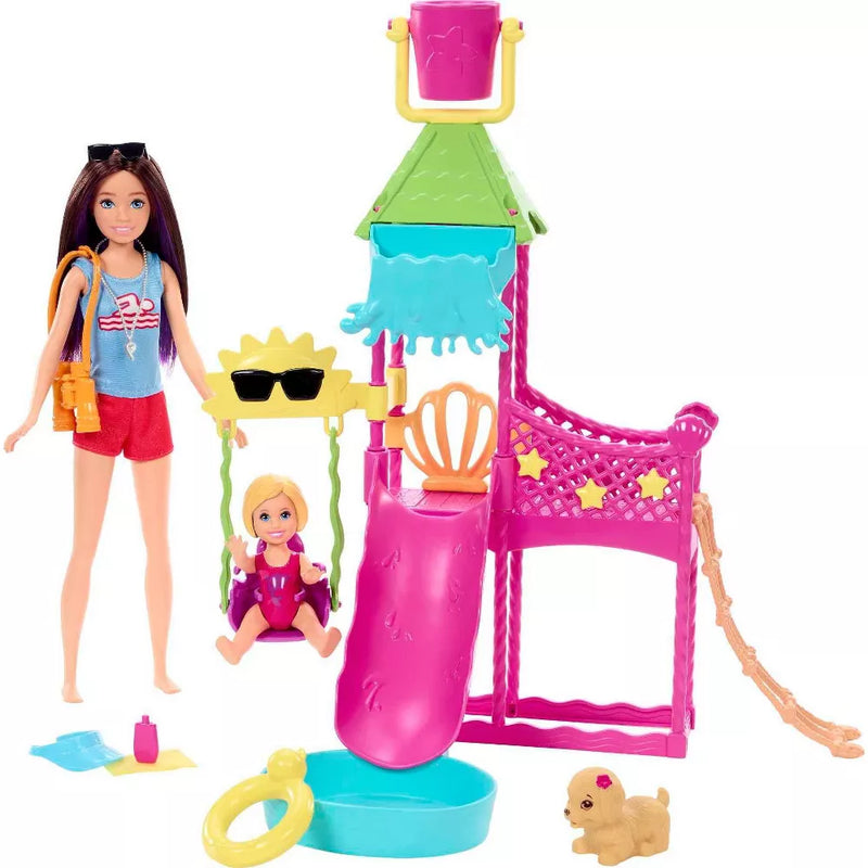 Barbie Skipper Doll & Waterpark Playset Working Water Slide