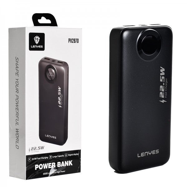 LENYES POWER BANK PX287D 20000 MAH 22.5W FAST CHARGING