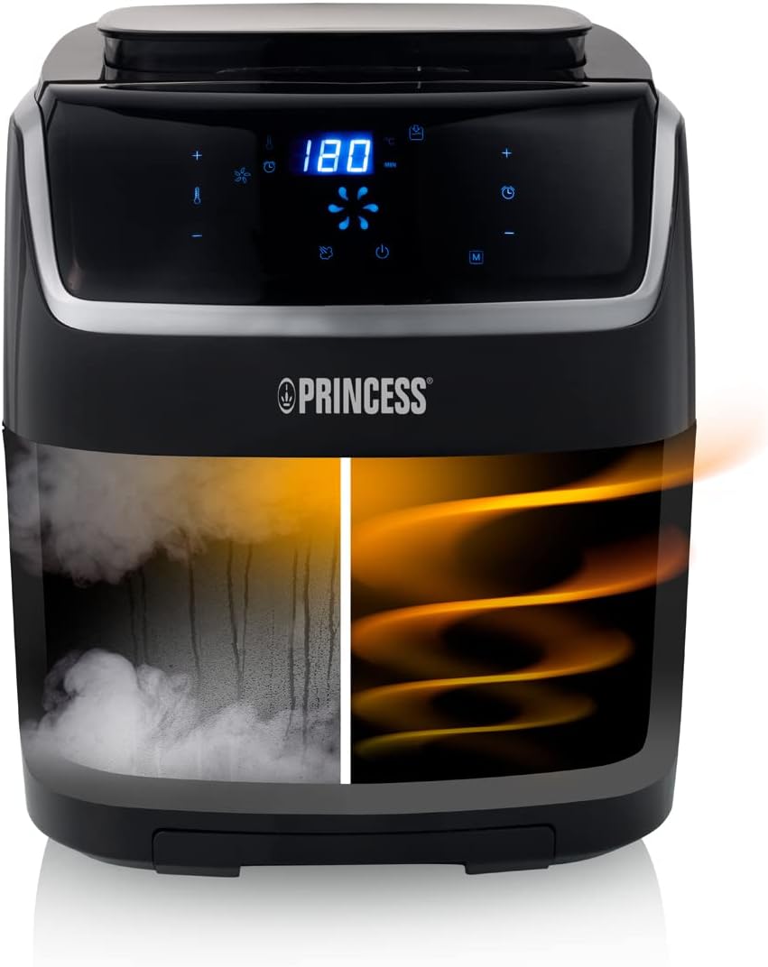 PRINCESS Airfryer & Steam Oven 6.5L 1700 Watt Black