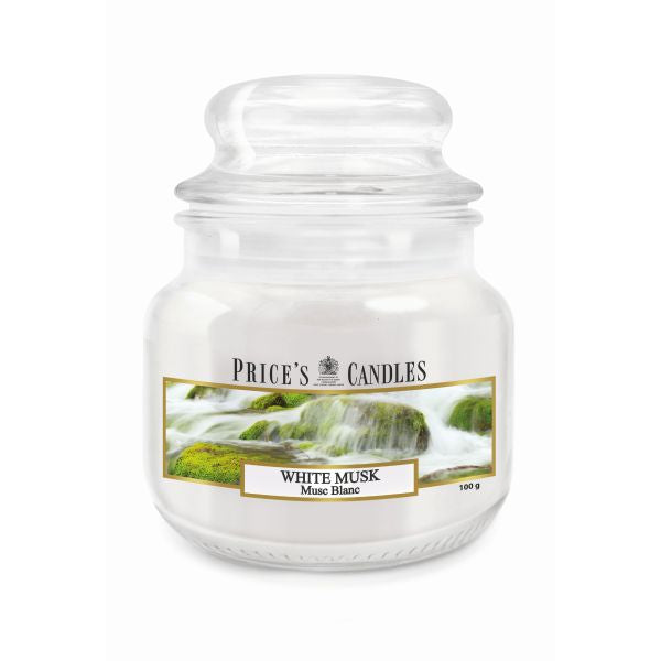 Prices S Scented Candle Jar 100G Burntime 30H White Musk