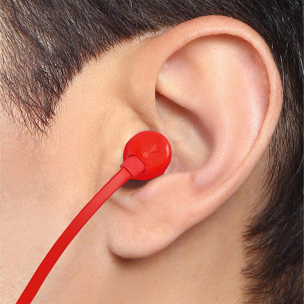 JBL - Tune 110 Wired In Pure Bass Sound Hands-Free Calls, Red