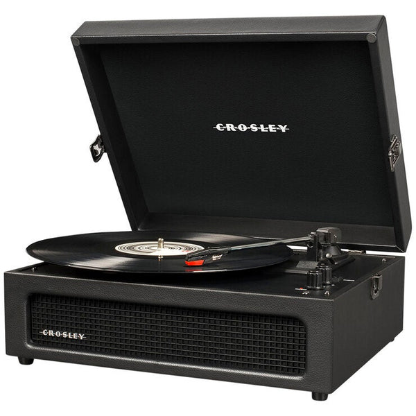 جهاز تسجيل الأسطوانات المحمول Crosley Voyager - أسود