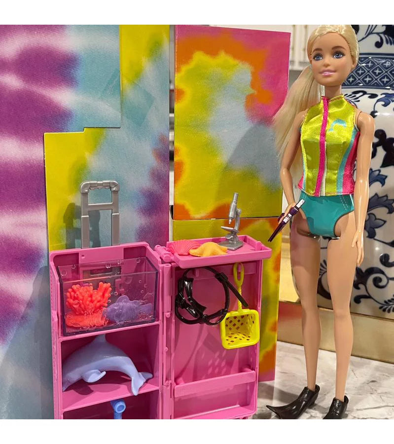 Barbie Careers Marine Biologist Doll  & Mobile Lab Playset