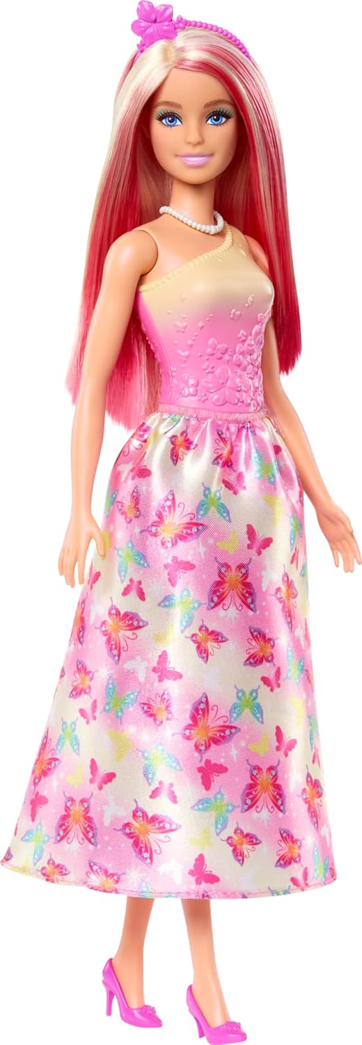 Barbie Royal Doll With Pink & Blonde Fantasy Hair