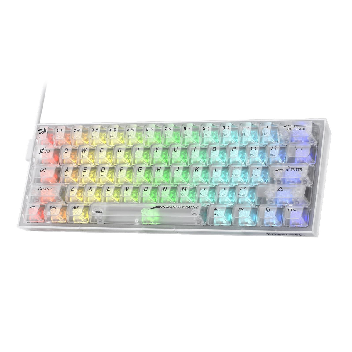 Redragon Fizz RGB Wired Gaming Keyboard - Backlit Compact Design