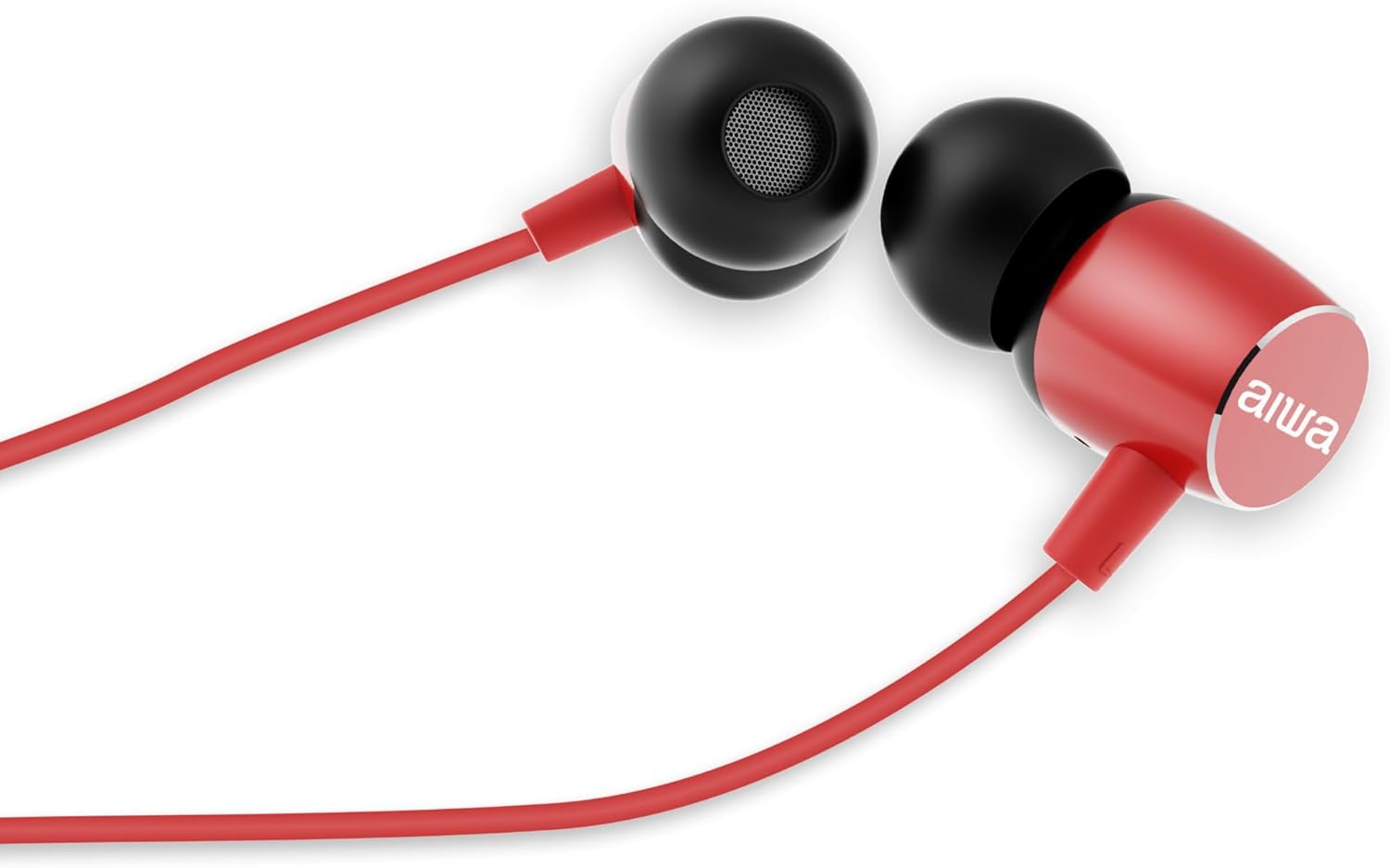 Aiwa Inear Wired Headphones Red